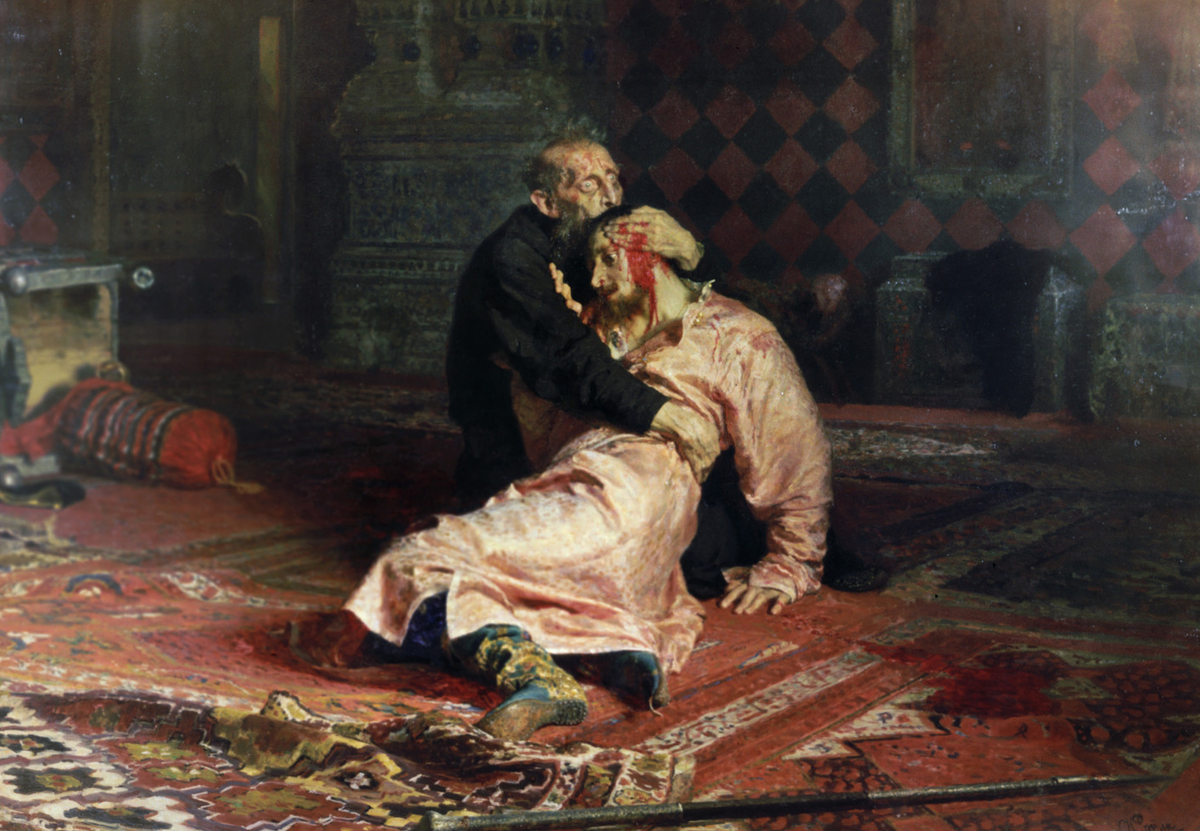 Кажется, настоящий мертвец на картине - царь