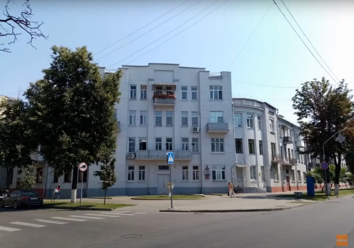 Первый многосекционный дом в Гомеле расположен на улице Пушкина, 27
