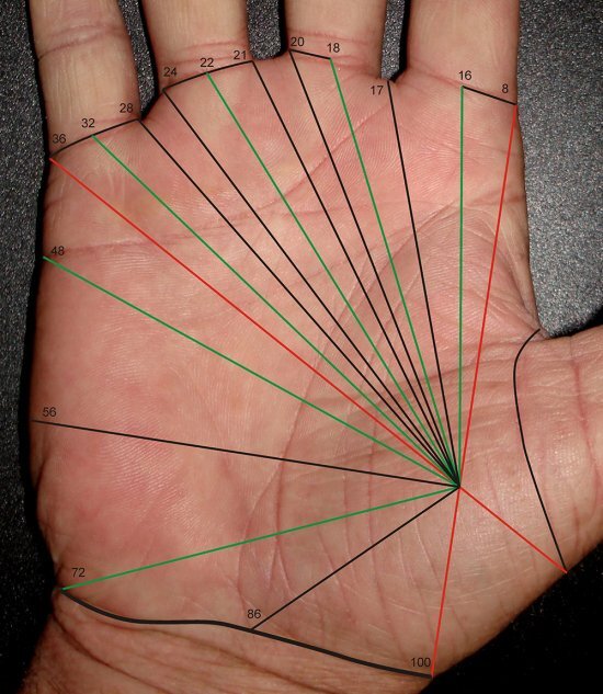 Схема построения датировки на линии жизни