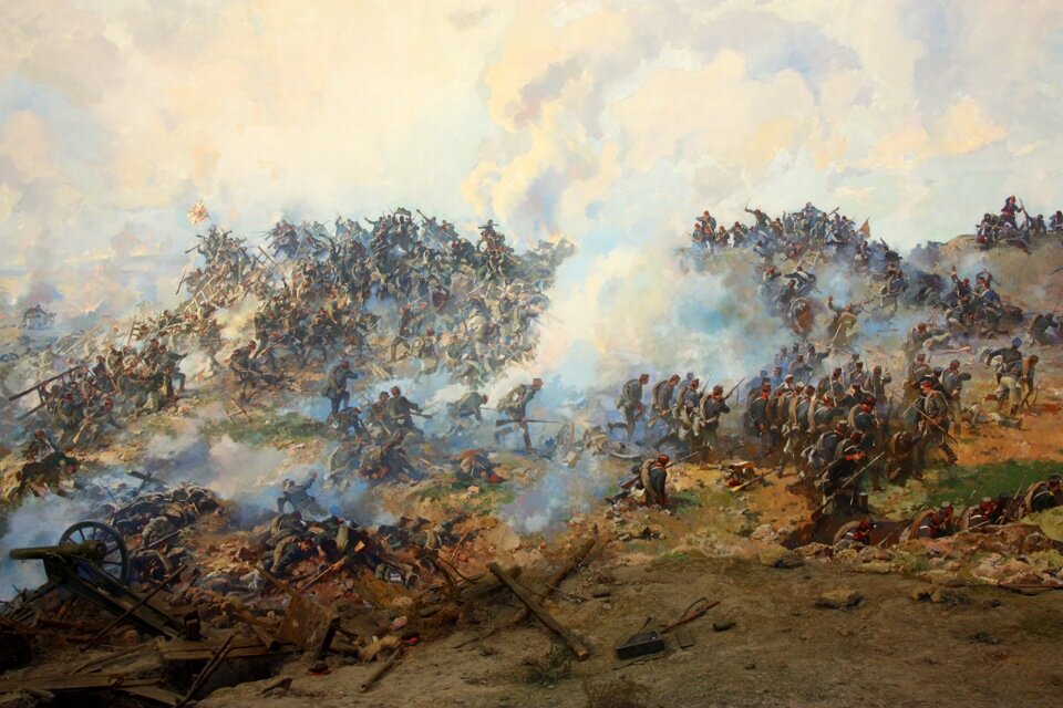 1877 год плевна. Панорама Плевенская эпопея 1877 года. 1877 Осада Плевны. Штурм Плевны панорама.