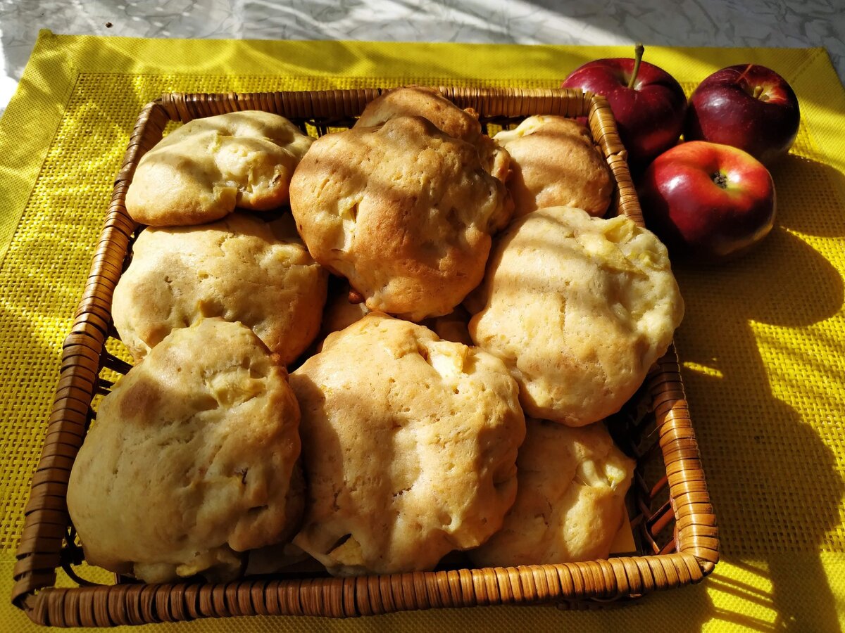 Мягкое печенье с яблоками