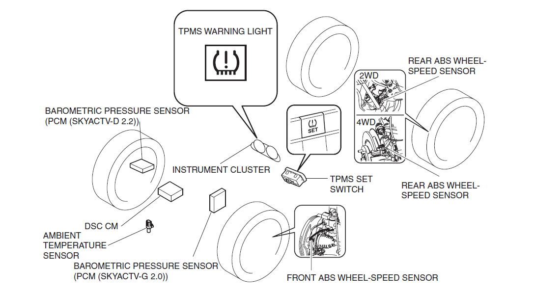 Структурная схемаTPMS.