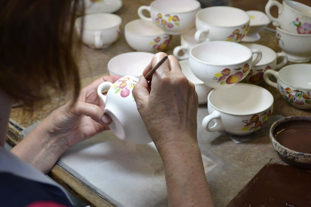 Роспись семикаракорской керамики