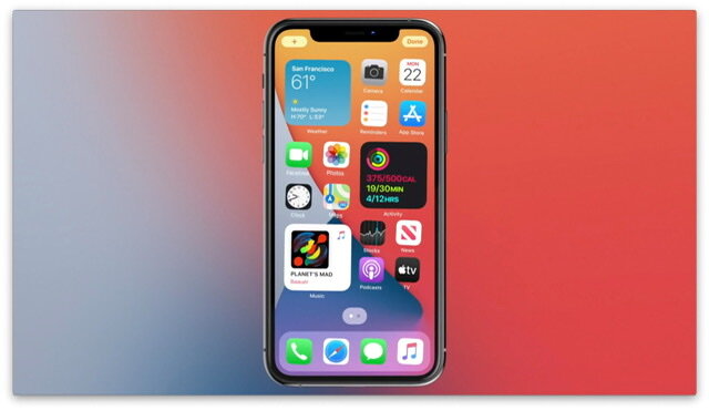 ios 14 новый дизайн главного экрана
