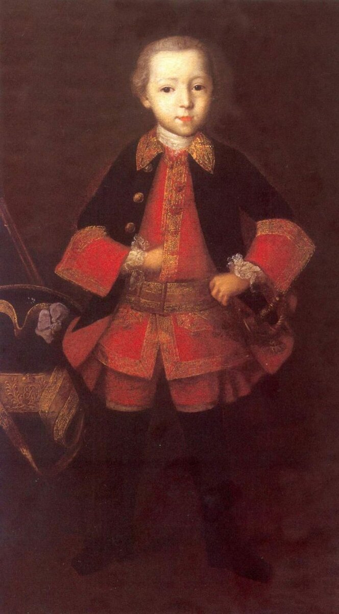 Иван Вишняков. Портрет князя Федора Николаевича Голицына в детстве, 1760 год 