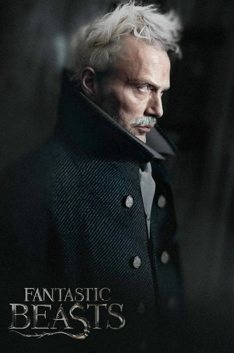 Мадс Миккельсен в роли Грин-де-Вальда. Фото арт-художника bosslogic