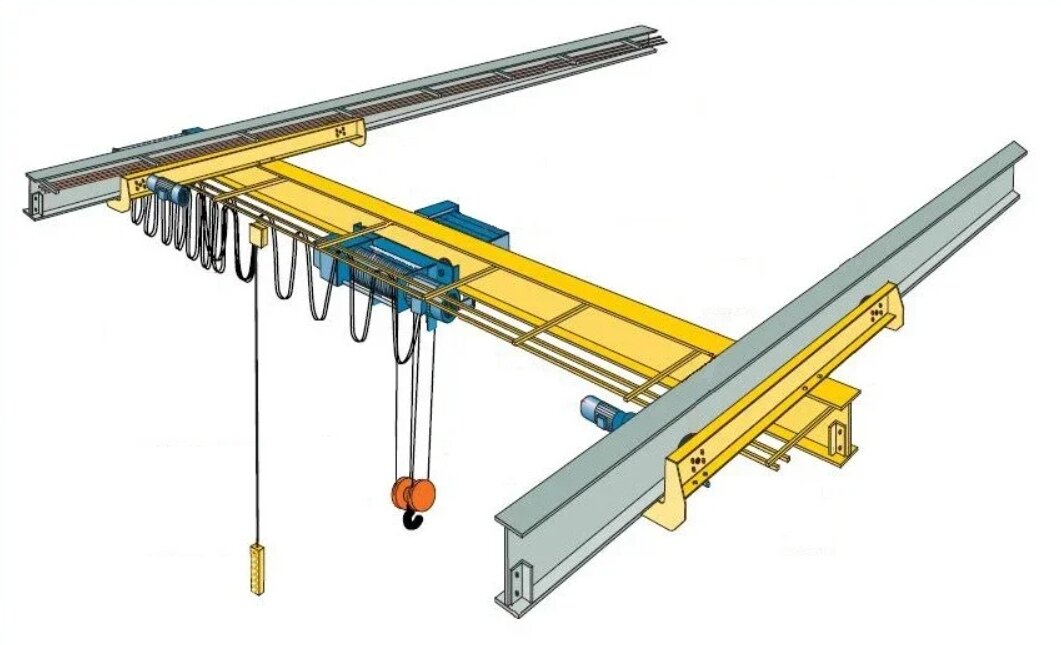 Пути подвесных кранов. Кран мостовой двухбалочный 15т. Кран мостовой однобалочный подвесной. Кран мостовой однобалочный 5т. Кран мостовой у1.