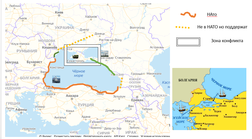 Румыния черное море карта