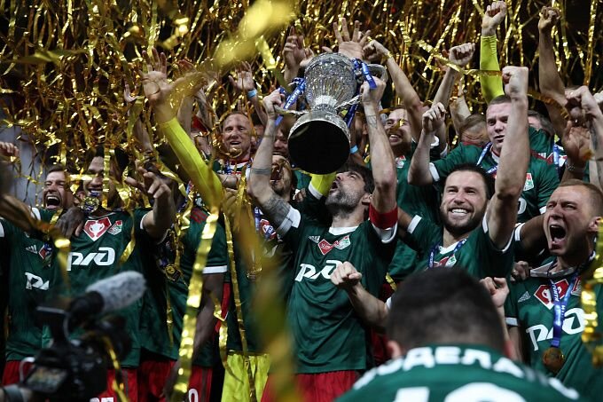 «Локо» празднует победу в Кубке России