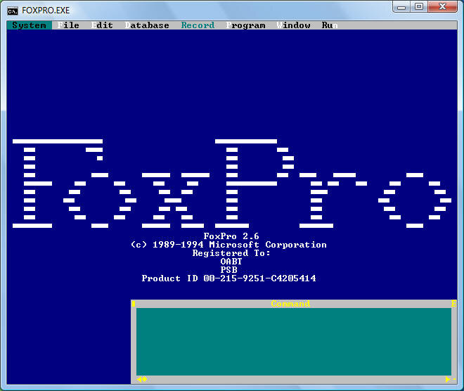 Язык программирования microsoft. FOXPRO язык программирования. FOXPRO СУБД. FOXPRO программа. FOXPRO база данных.