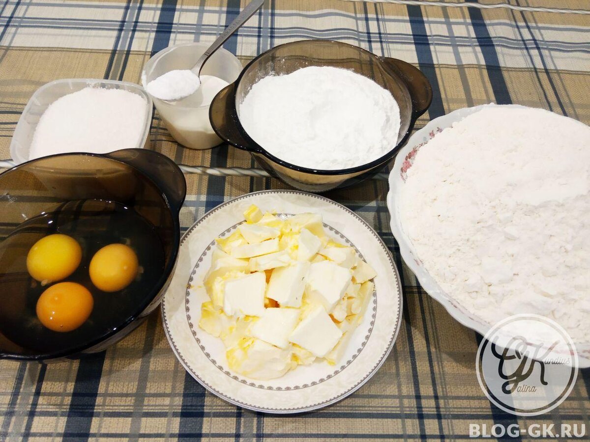 Ингредиенты для приготовления печенья