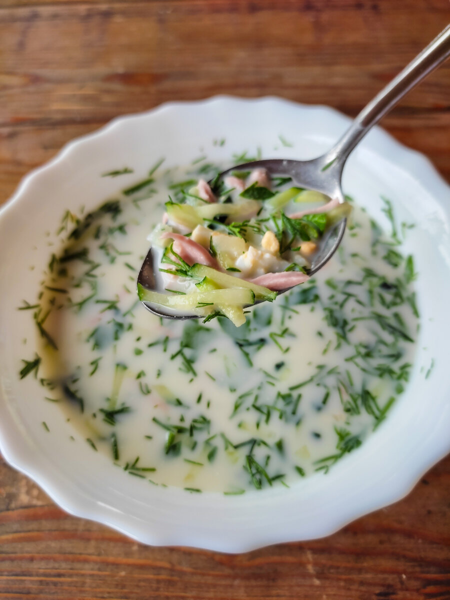 Окрошка на кефире