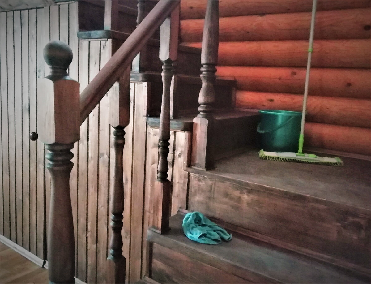 Уборка двухэтажного дома