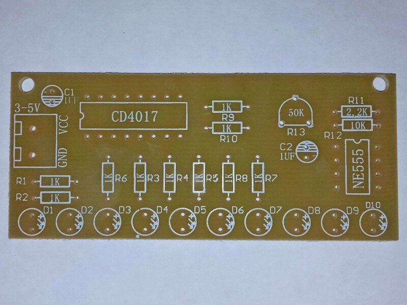 плата со стороны будущих деталей