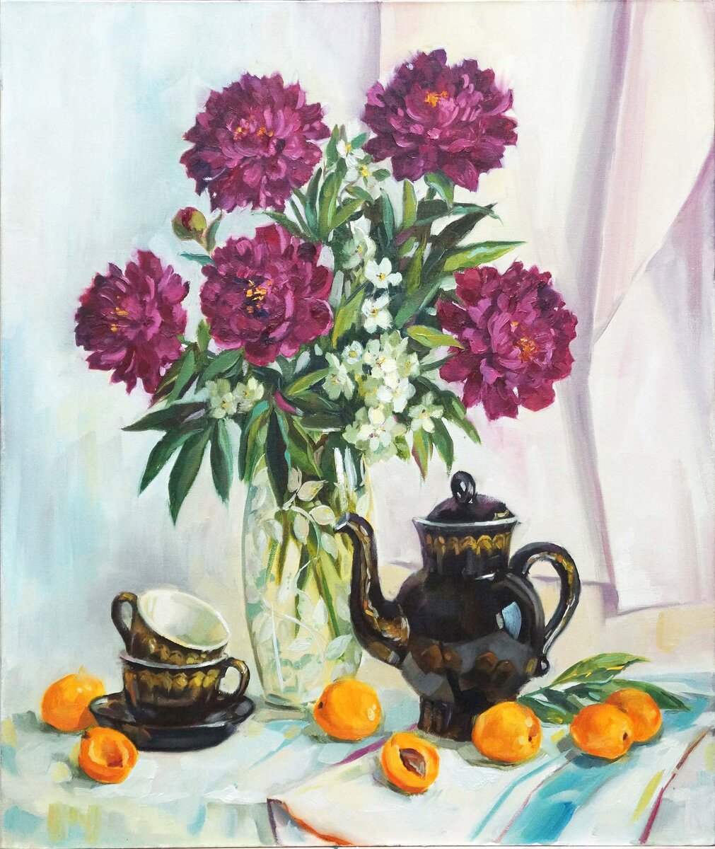 Заитова Дарья Июньское утро 60х70 хм 2021 г - 