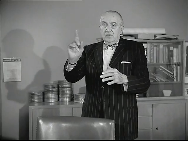 Фриц Ланг во время интервью. 1968 год.