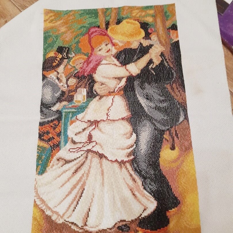 Моя первая масштабная вышивка, которую я начала в школе