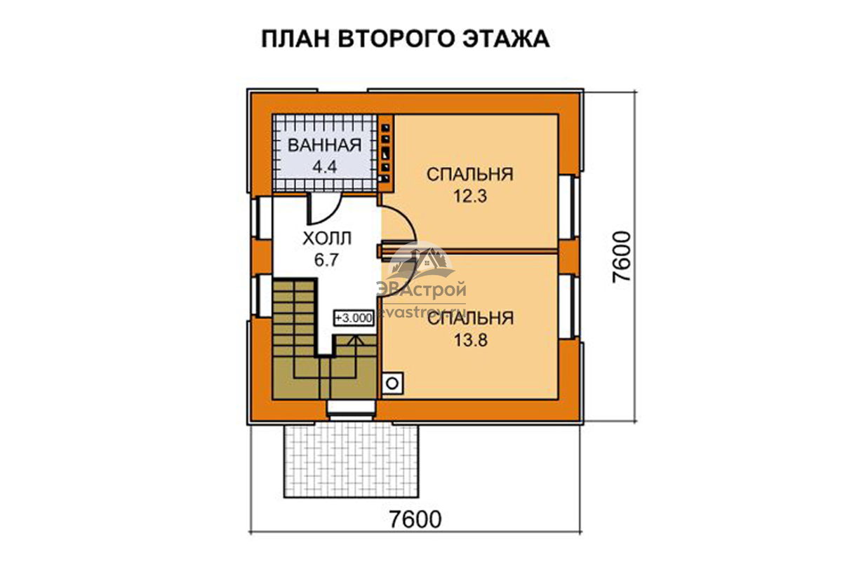 Проект дома 84 м2 с мансардой и террасой в европейский стиле | ЭВАстрой |  Дзен