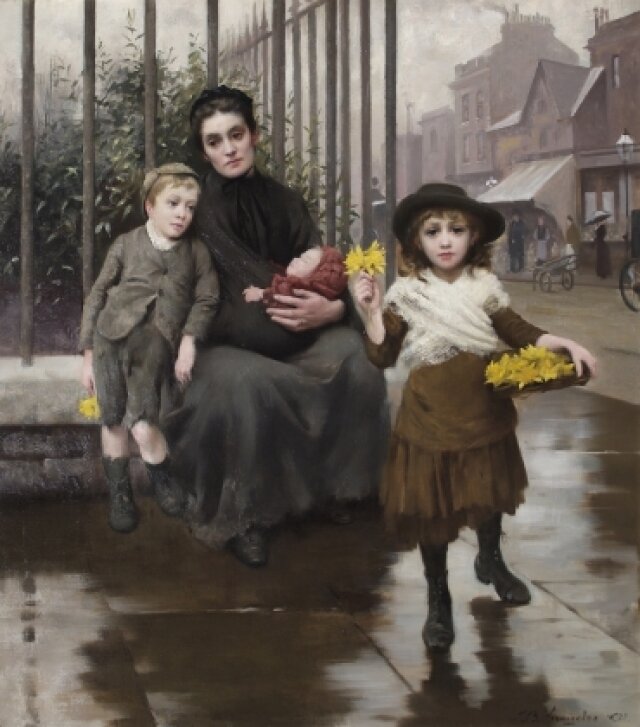    Томас Бенджамен Кеннингтон. Щепотка бедности. 1891