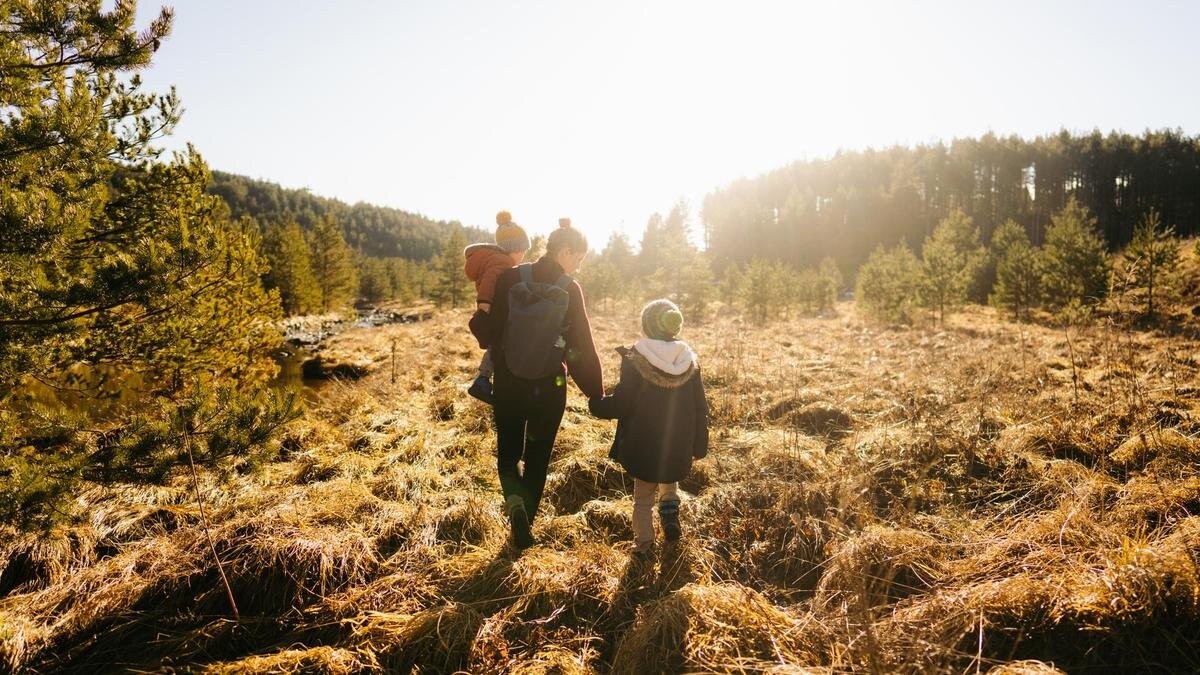    Семья гуляет по полу:AleksandarNakic/Getty Images