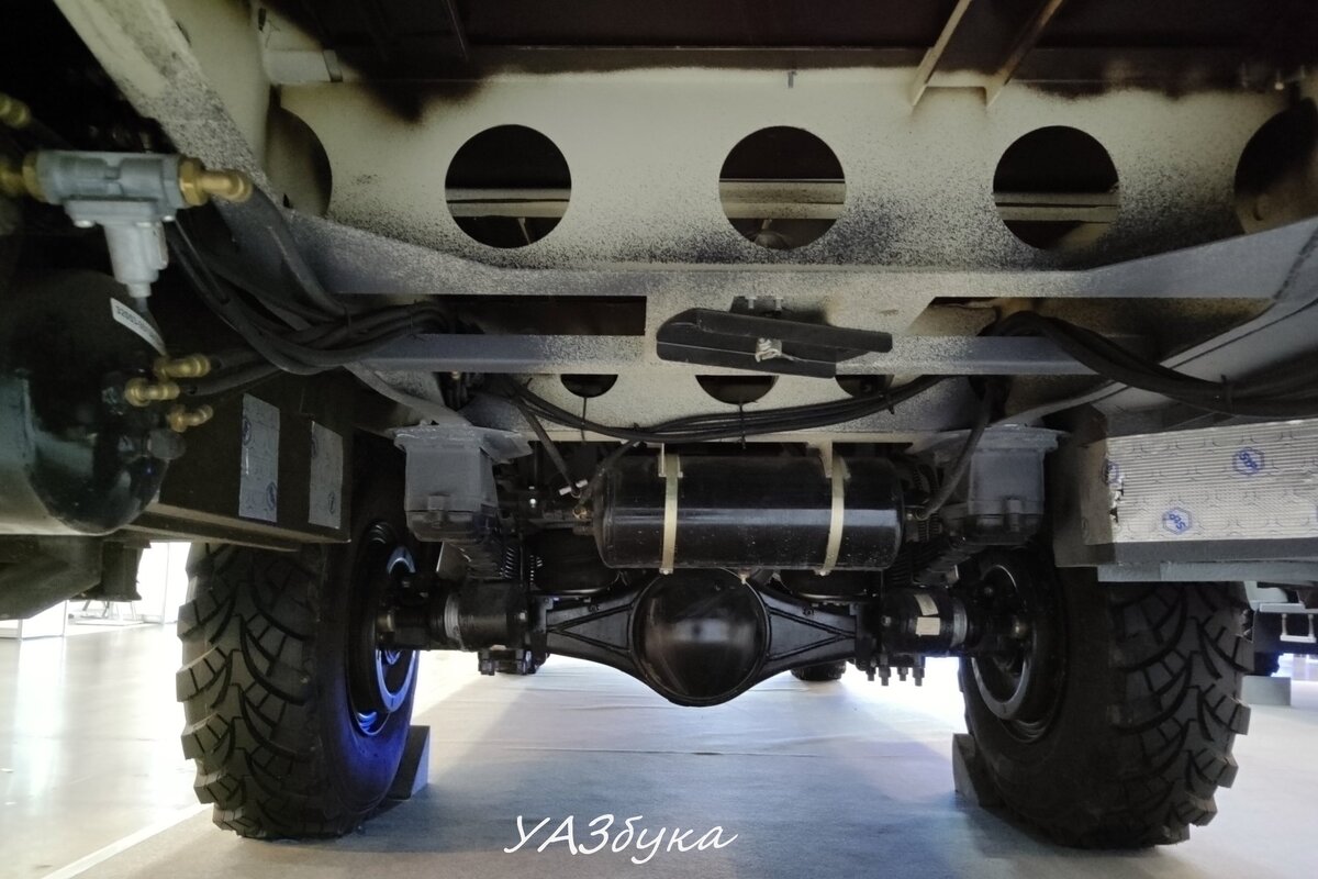 Автобус ГАЗ 4х4, вид снизу