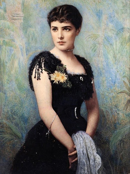 Дженни Черчилль в молодости, ок. 1880 год Источник Pinterest