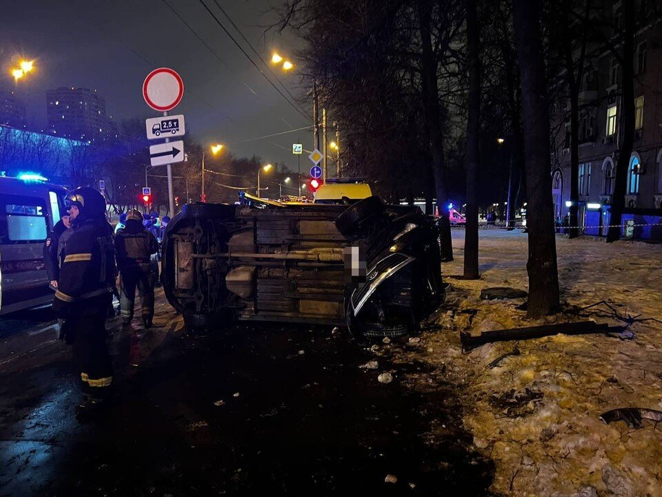 ДТП на улице свободы в Москве.