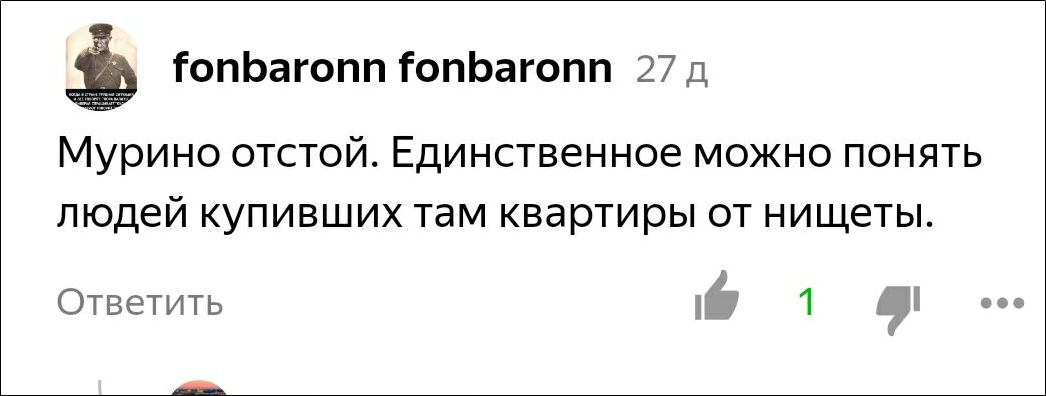 Нет замысла оскорбить человека, исключительно ответ на комментарий 