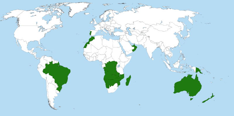 Территории Колониальной Португалии.