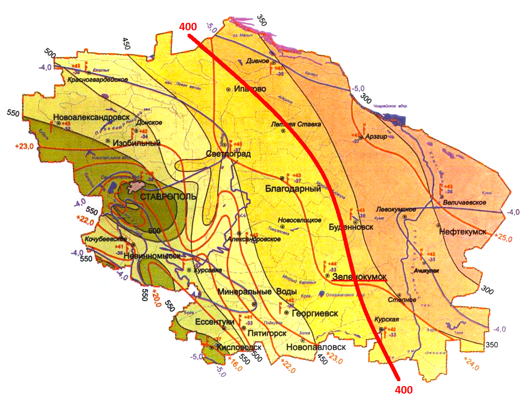 Карта осадков красногвардейское ставропольский