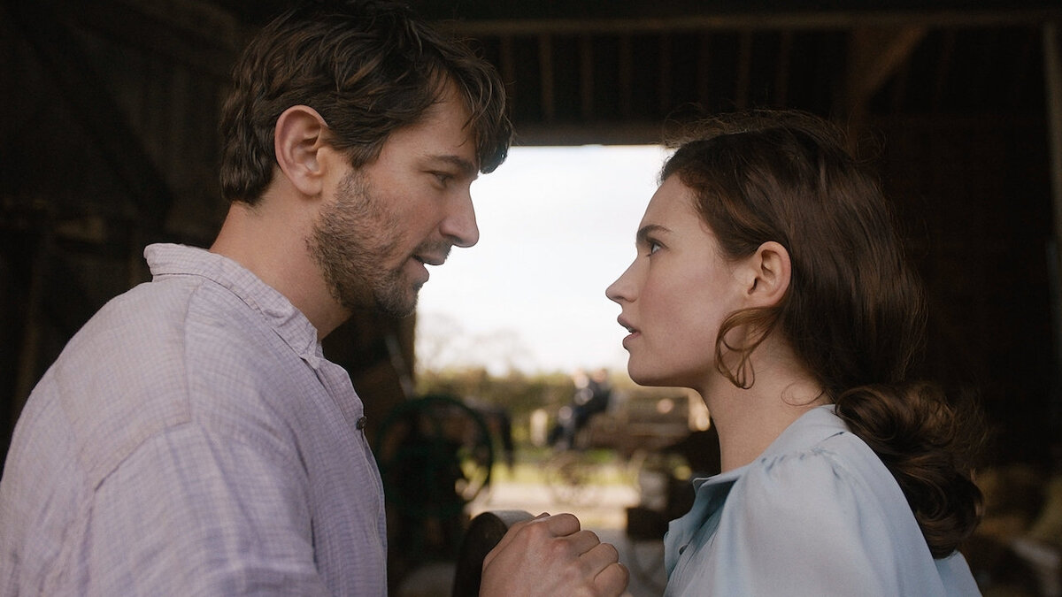 Кадр из фильма  «Клуб любителей книг и пирогов из картофельных очистков»