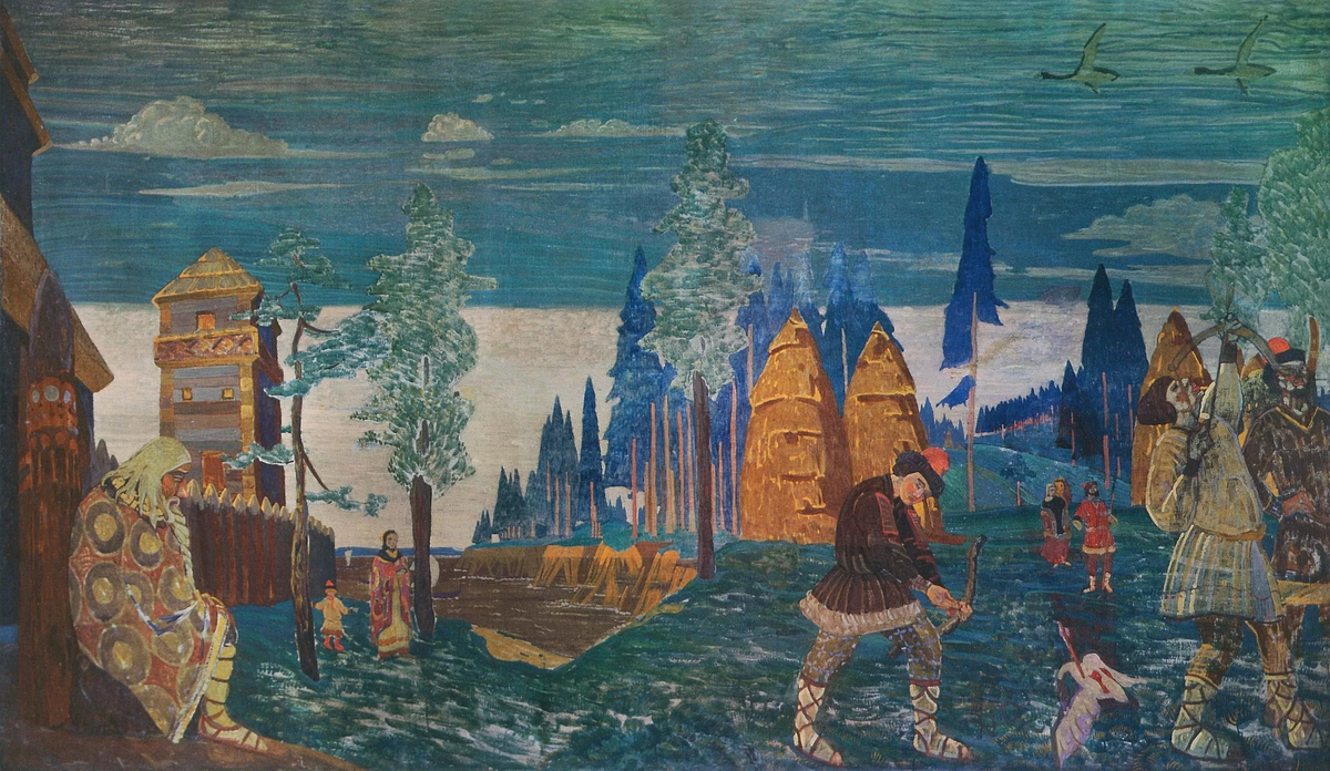 Н ф руси. Скоморохи в деревне художник рисс. Древние славяне бортничество. Н ф руси. Н ф руси.