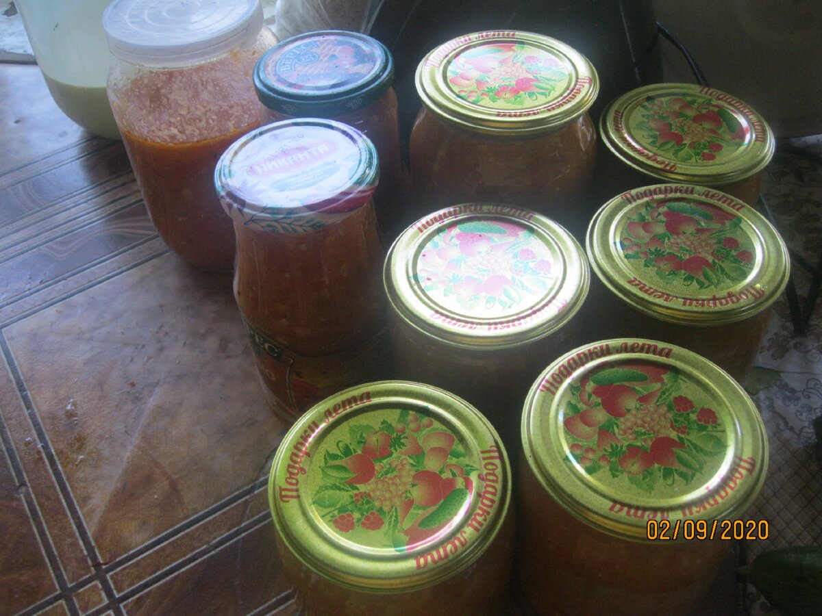 Выход с одной партии продуктов,еще у меня примерно 0,5 в тарелке было налито.
