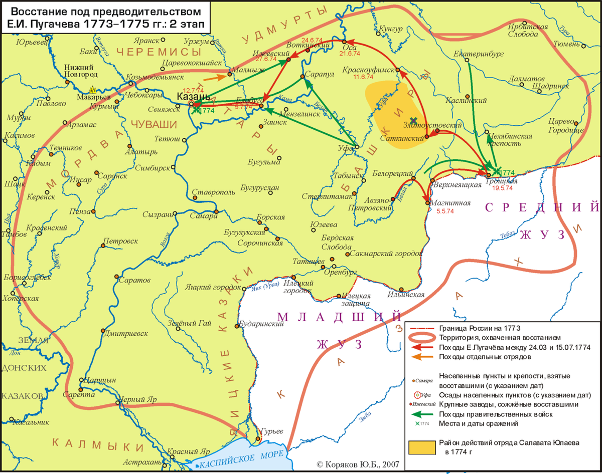 Пугачевский бунт год