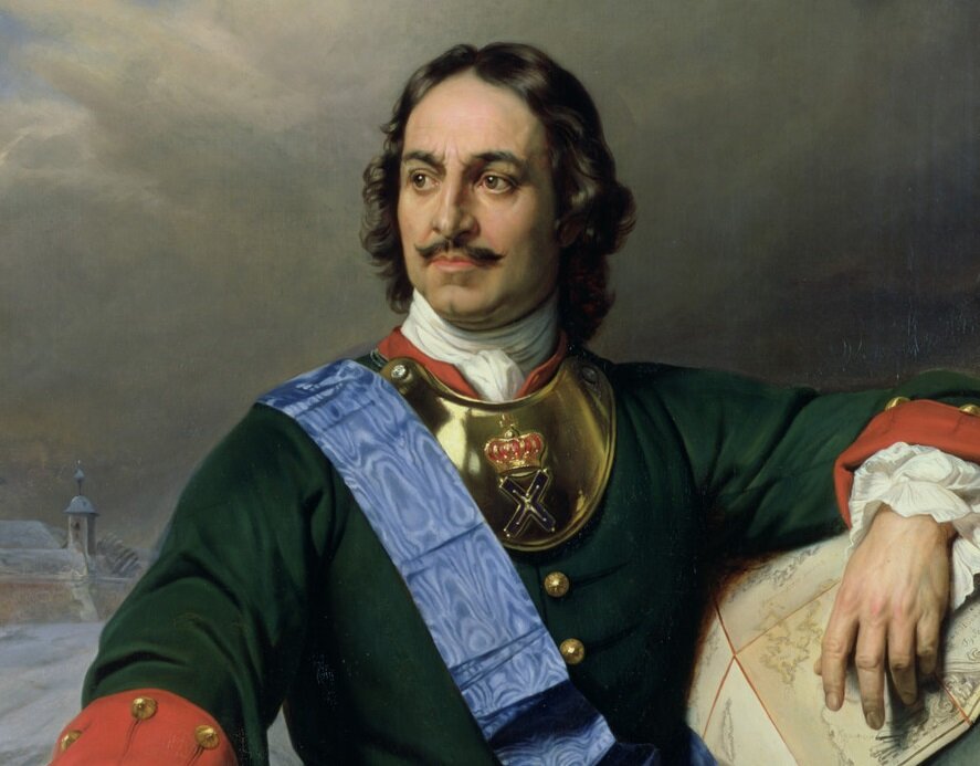 Портрет Петра I. Художник Поль Деларош. Фоторепродукция из открытых источников. 