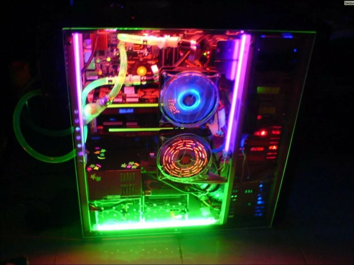 Много всякой подсветки