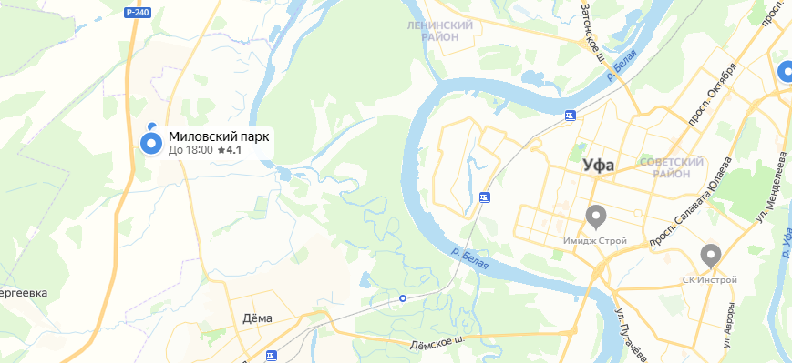 Миловский парк. От квартиры родителей, которая в Деме, очень близко)