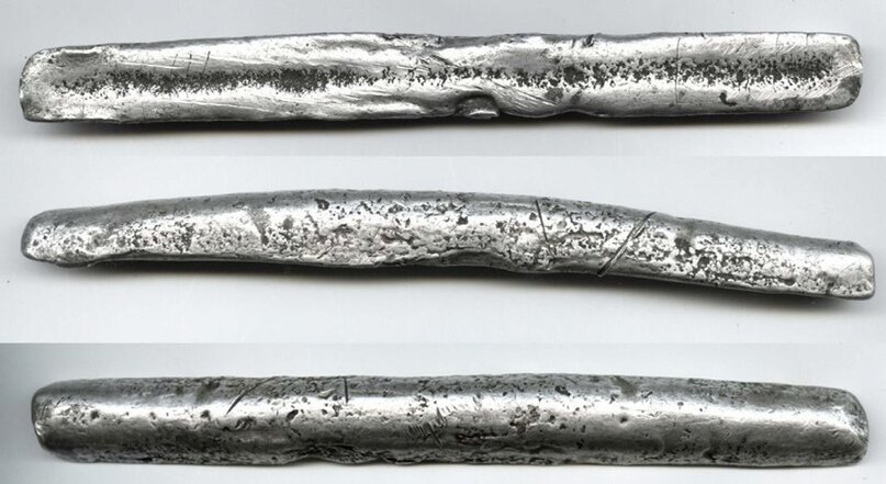 Новгородская гривна из серебра весом 200 грамм