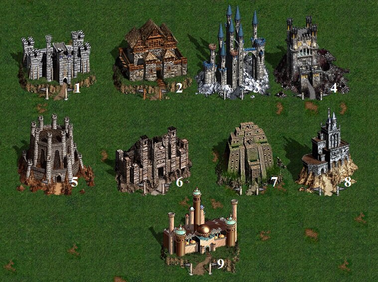  Замки как расположены на карте