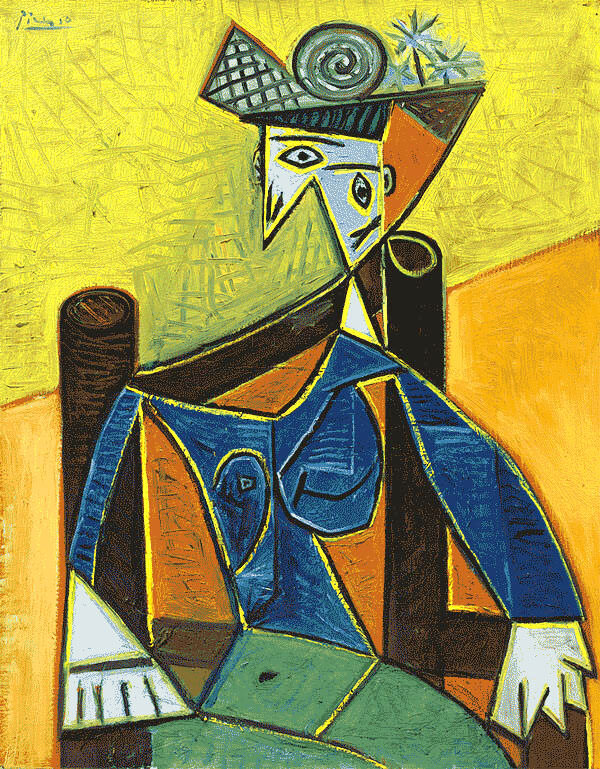 Пабло Пикассо. Женщина, сидящая в кресле, 1941 г.
