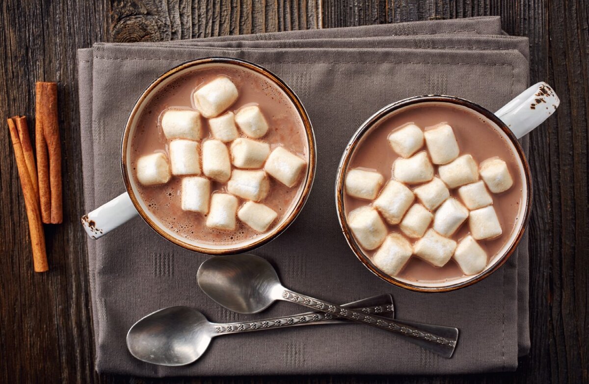 Фото из свободных источников Интернета. Какао с зефирками (маршмеллоу)