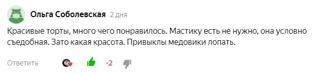 Комментарий, оставленный под одной из публикаций 