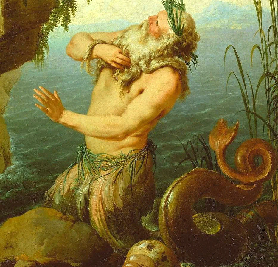 Боги воды в мифологии. Нерей Греческая мифология. Нерей Бог древней Греции. Нерей морской старец. Ахелой Бог древней Греции.