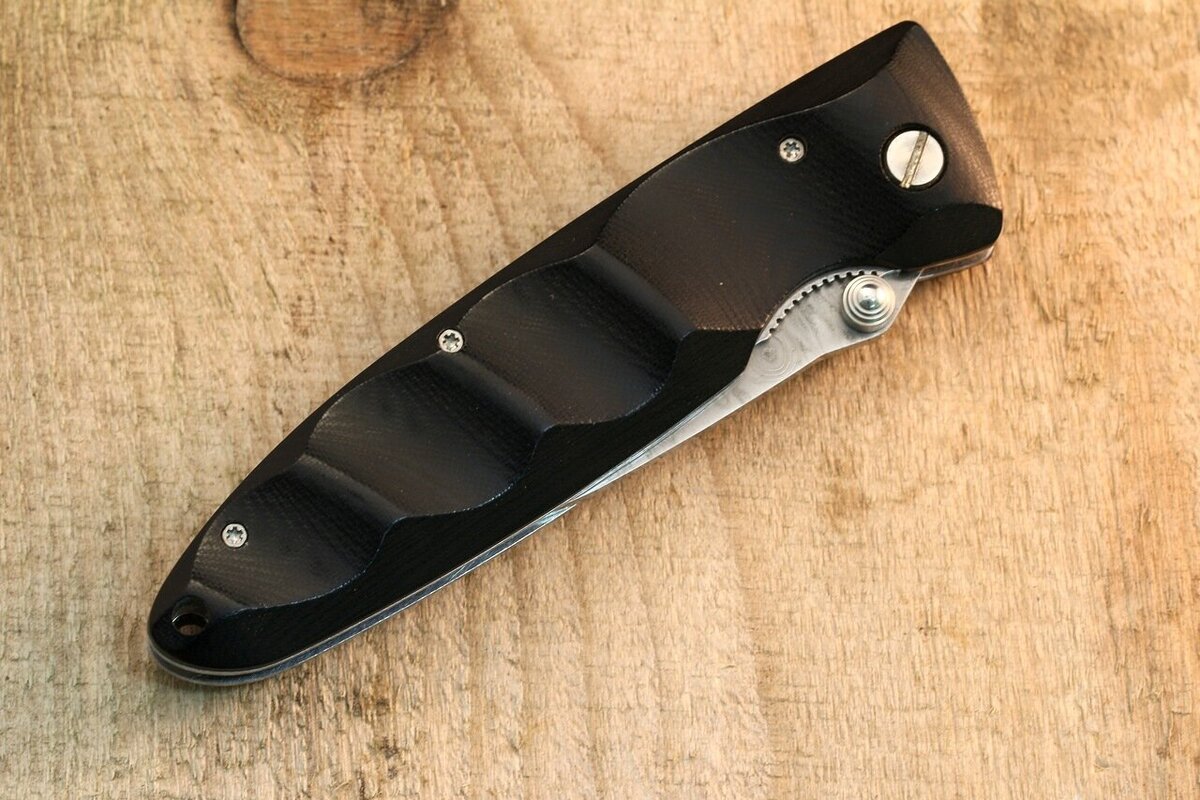 MCusta Damascus Basic Folder Black  фото автора