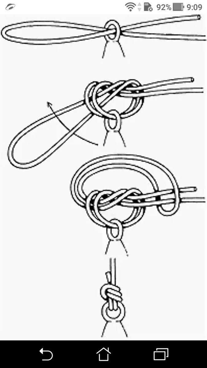 Как завязать петлю на леске для поводка картинки не затягивающаяся