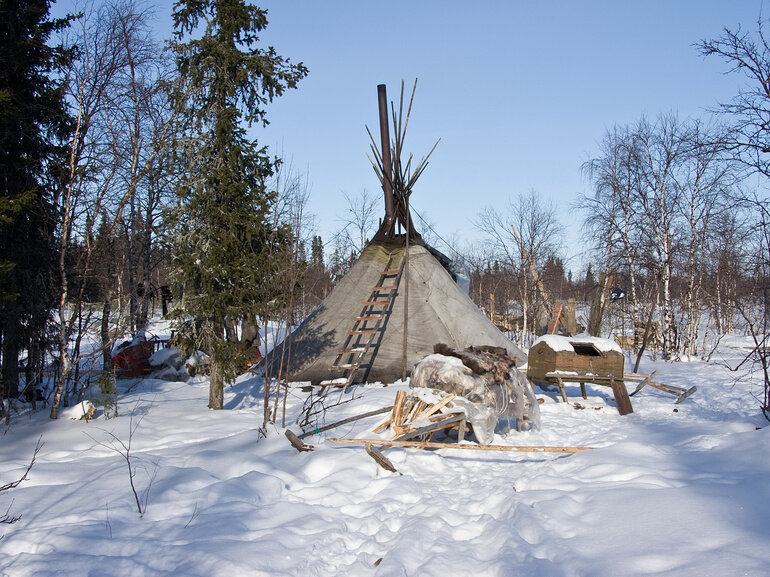 Оленеводческий чум. Фотография: Анатолий Ефимов / фотобанк «Лори»
