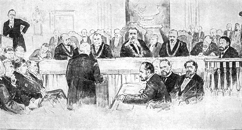 Заседание уголовного суда. Вторая половина 1890-х годов