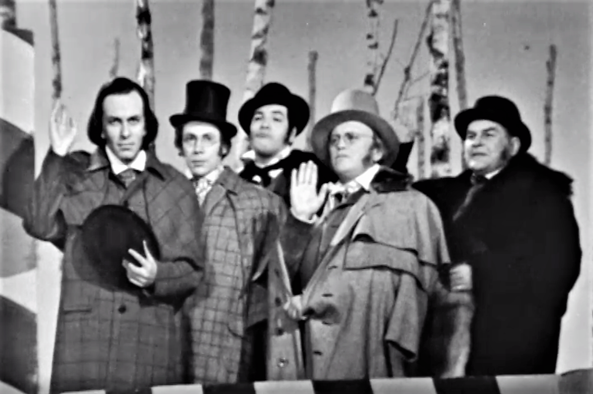 Кадр из телеспектакля "Былое и думы" (1972)