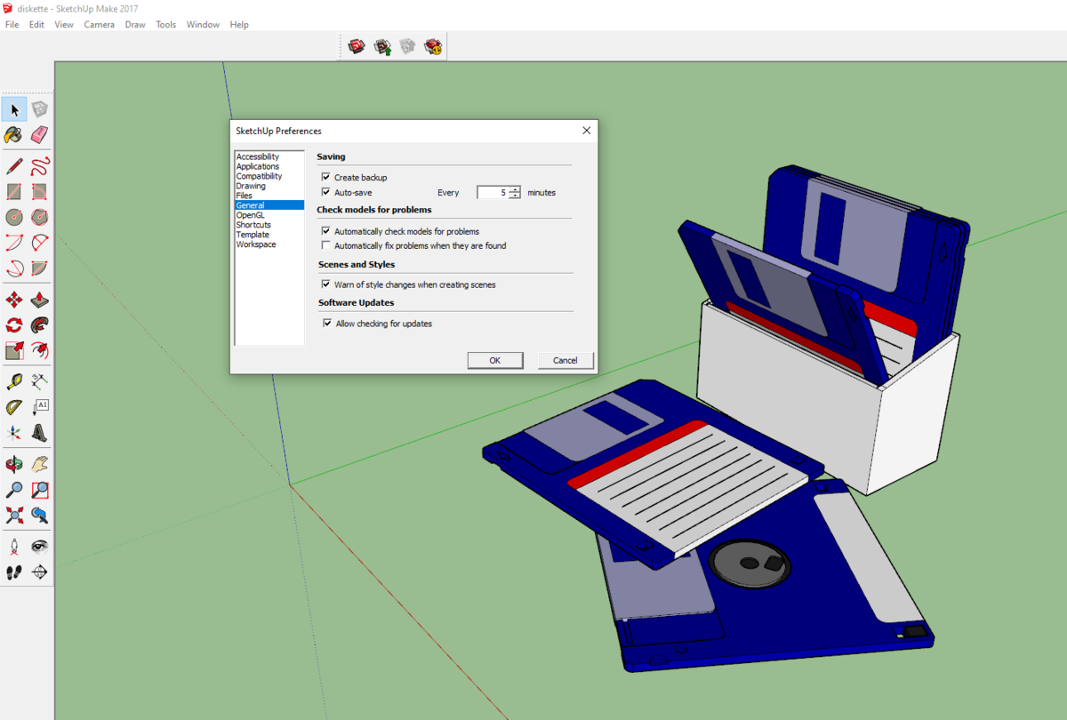 Автосохранение в SketchUp. Или чтобы не было мучительно больно... | Секреты  работы в SketchUp | Дзен