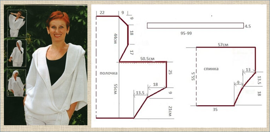 40 накидок и жилетов для вашей весны - шьем сами по самым простым выкройкам